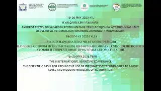 II международная научная конференция (II халқаро илмий анжуман)