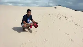 Walk into the beach dune-Port stephens, Australia
