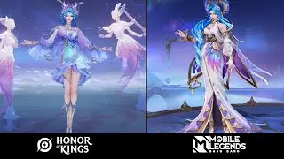 Aurora vs Diaochan : Ice Queen Theme | Mobile Legends vs Honor of Kings