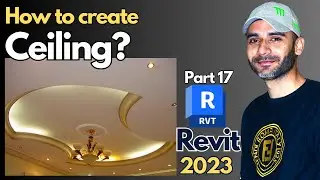 Ceiling design for beginners in Revit 2023 | Complete course |
