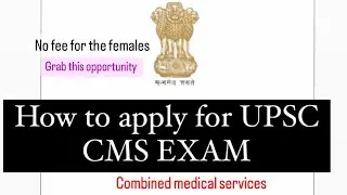 Step-by-Step Guide to Applying for UPSC Civil Services Exam || Mis.Medicine