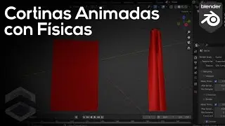 Cortinas Animadas con Ganchos en Blender 3.2 - Tutorial Blender