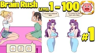 Brain Rush Game Max All Level 1 - 100 Gameplay Walkthrough | (iOS - Android)