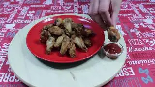 Готовим хрустящие и сочные куриные крылышки. Очень вкусно!