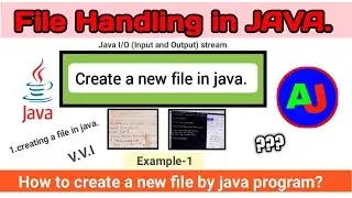 Creating a new file in java | create a file in java | java file handling