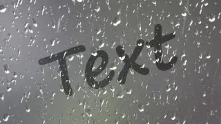 HOW TO MAKE RAINY TEXT ANIMATED ON PHOTOSHOP CS6 | TEXT GIF ANIMATED VIDEO TUTORIALS