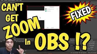 Zoom App Not Working With OBS StreamLabs Window Capture Fix.Blank Screen Fix |English Hindi Tutorial