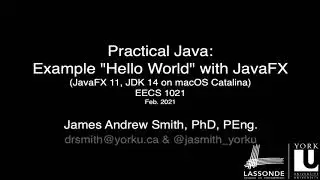 Practical Java: A first JavaFX project from scratch (macOS)