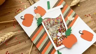 Pumpkin Spice Shaker Card Assembly