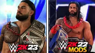 WWE 2K23 VS WWE 2K22 MODS - REACT DE COMPARAÇÃO