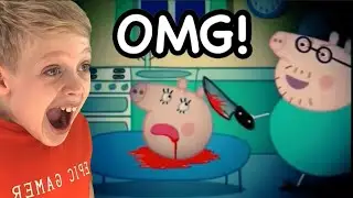So Daddy Pig is a SERIAL KILLER! Reacting to a Peppa Pig Horror Story…