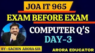 JOA IT 965 Computer Questions | JOA IT 965 Preparation | JOA IT 965 Syllabus | JOA IT 965 Class 3 |