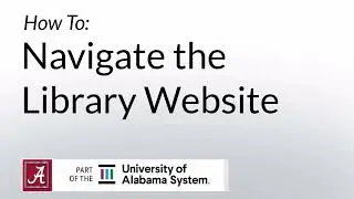 How to Navigate the Library Website