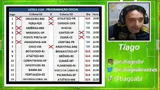 PROGRAMAÇÃO DA LOTECA COM PALPITES CONCURSO 1129 ACUMULADA