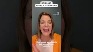 Are you a vegan or perhaps a vegetarian and suffering from hair loss? #hairloss #vegan #vegetarian
