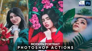 MODERN PORTRAIT COLOR GRADING PHOTOSHOP ACTIONS FREE !!
