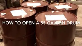 How to remove the top cap from a 55 Gallon drum