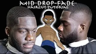 Mid Drop Fade x Waves Haircut Tutorial🔥🌊