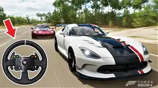 DODGE VIPER ACR | Cruise with Corvette Z06 - Forza Horizon 4 | Thrustmaster gameplay