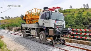 Ferro-Camião com PANTÓGRAFO para inspeção de catenária da Fergrupo