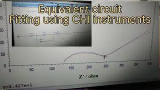 How to draw an Equivalent circuit and fitting for the EIS raw data using CHI instruments