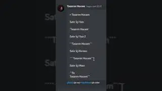 Discord'da Şekilli Yazı Nasıl Yazılır?