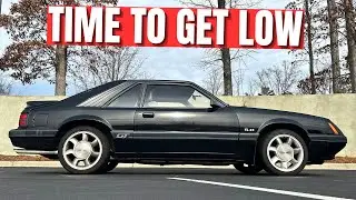 I LOWERED MY DAUGHTERS CAR! // 86 4EYE Fox Body With Ford Racing C Springs