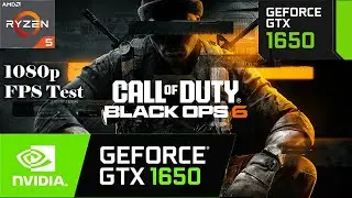Call of Duty Black Ops 6 GTX 1650 Open Beta FPS Test