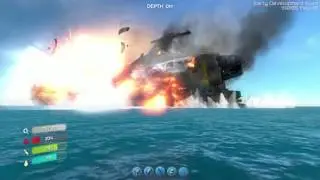 Subnautica- The ship is on fire :(