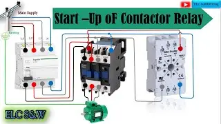 Start-up of Contactor With Timed Relay/Wiring Diagram