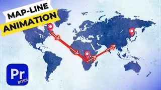 How to make a MAP LINE ANIMATION in Premiere Pro