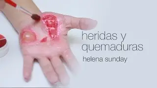 Herida por quemadura, tutorial de maquillaje fx