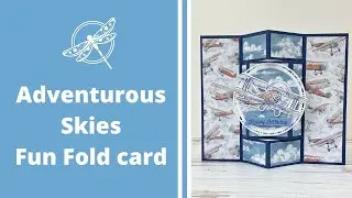Adventurous Skies Fun Fold Card