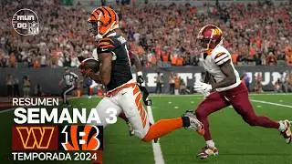 Washington Commanders vs. Cincinnati Bengals | Semana 3 - NFL 2024 | Highlights Resumen en español