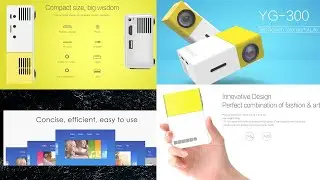 YG300 мини-проектор 30$ / YG-300 Mini LCD Projector 30$