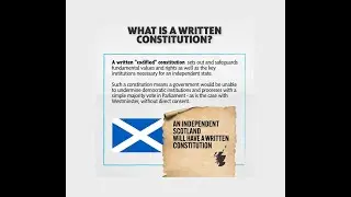 The ScotGov has published a new paper about a written constitution for an independent Scotland.