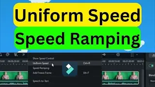 Filmora 13 Speed UP and Speed Ramping Video Tutorial