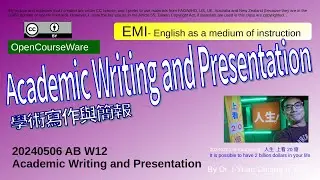 20240506 B2 W12 Academic Writing and Presentation