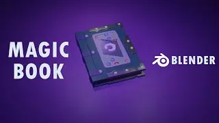 How to make a Magic Book | Blender | Speed Art