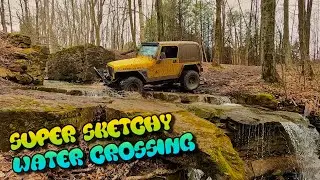 Driving Our JEEPS ON TOP OF A WATERFALL