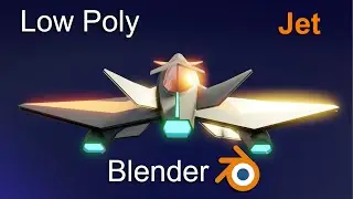 Low Poly Jet in Blender | A-Z Time Lapse Challenge