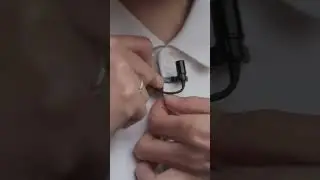 Как закрепить петличный микрофон 