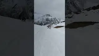 горный лыжи. 3 км над уровнем моря! спорт. отдых.