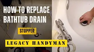 DIY How to replace Bathtub drain stopper - Tutorial