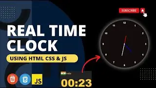 Creating A Beautiful 🤩 Real Time Clock Using HTML CSS and JavaScript | Mr Taiech