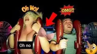 Girls Passing Out #19 Funny slingshot Ride