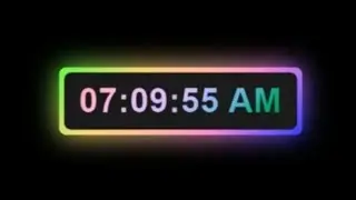 Digital clock with colorfull glowing using html css || digital clock || digital clock using html