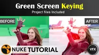 Easy Green Screen Keying | Nuke Compositing Tutorials | VisualFX_Explorers