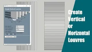 How to make louvers |1001 Bit Tool| Sketchup Hindi|