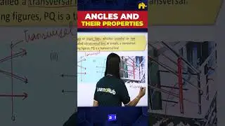Angles and their properties Class 7 Maths | Transversal lines #shorts